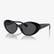 VERSACE 0VE4455U Nylon Kadın Siyah Güneş Gözlüğü