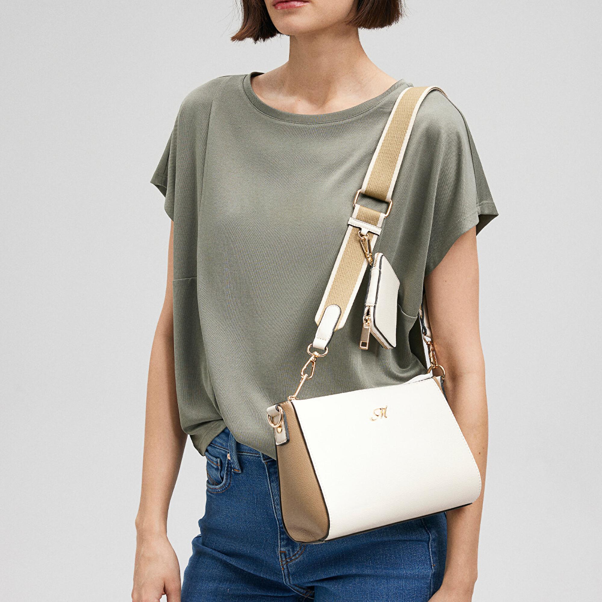 Mavi Ekru Çapraz Çanta 1912166-34523