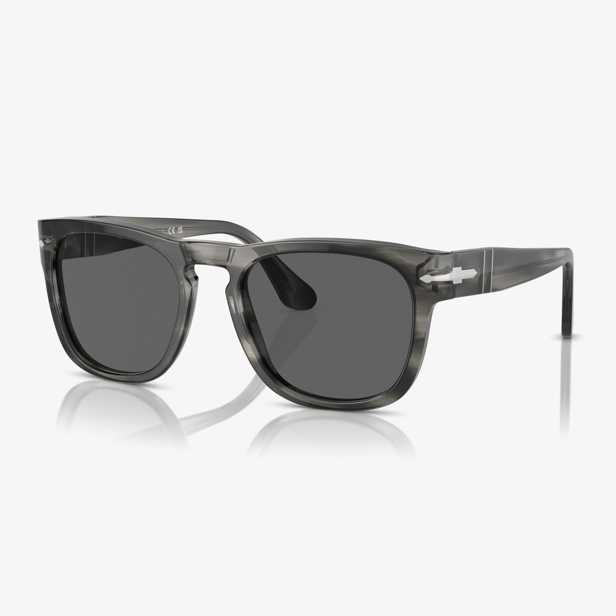 PERSOL 0PO3333S Acetate Unisex Gri Güneş Gözlüğü