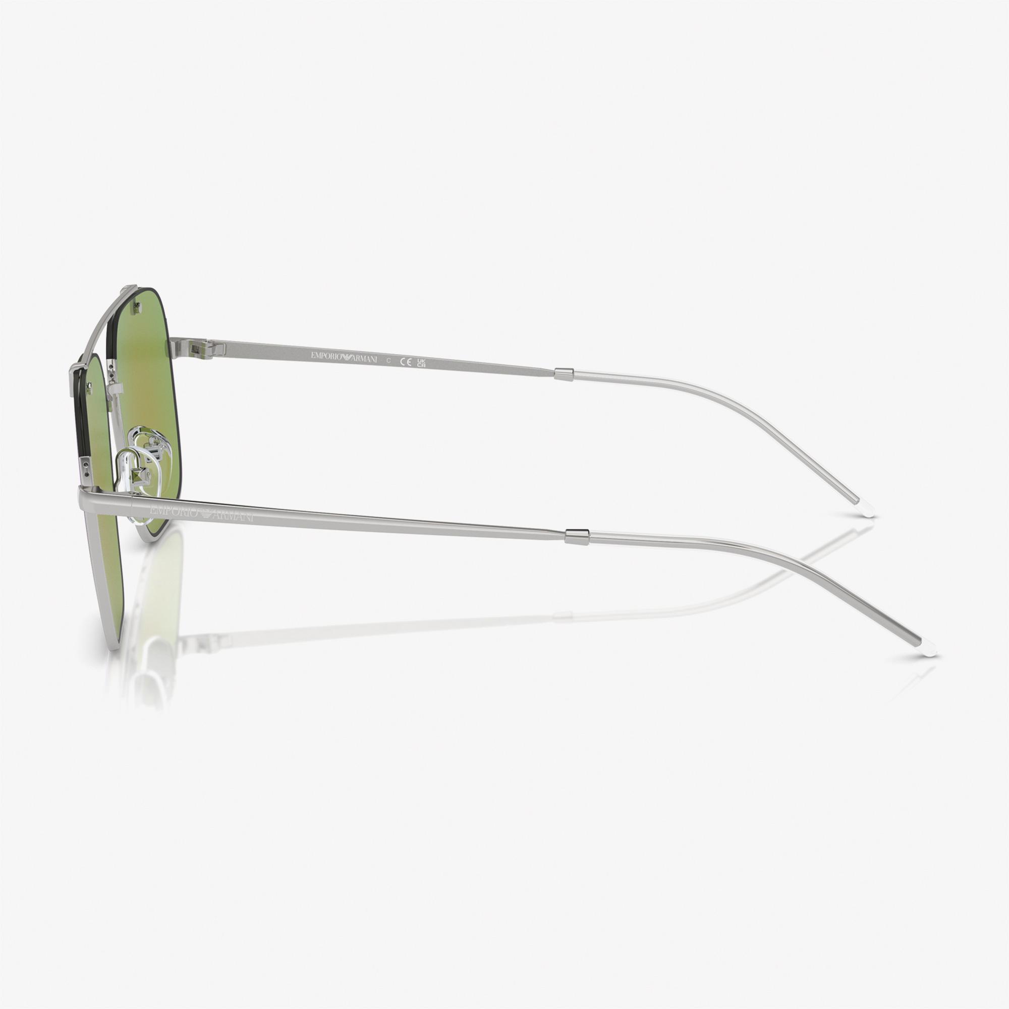 EMPORIO ARMANI 0EA2150 Metal Erkek Gümüş Rengi Güneş Gözlüğü