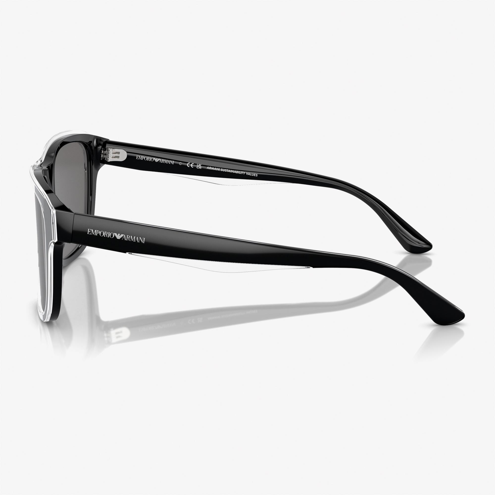 EMPORIO ARMANI 0EA4208 Acetate Erkek Siyah Güneş Gözlüğü