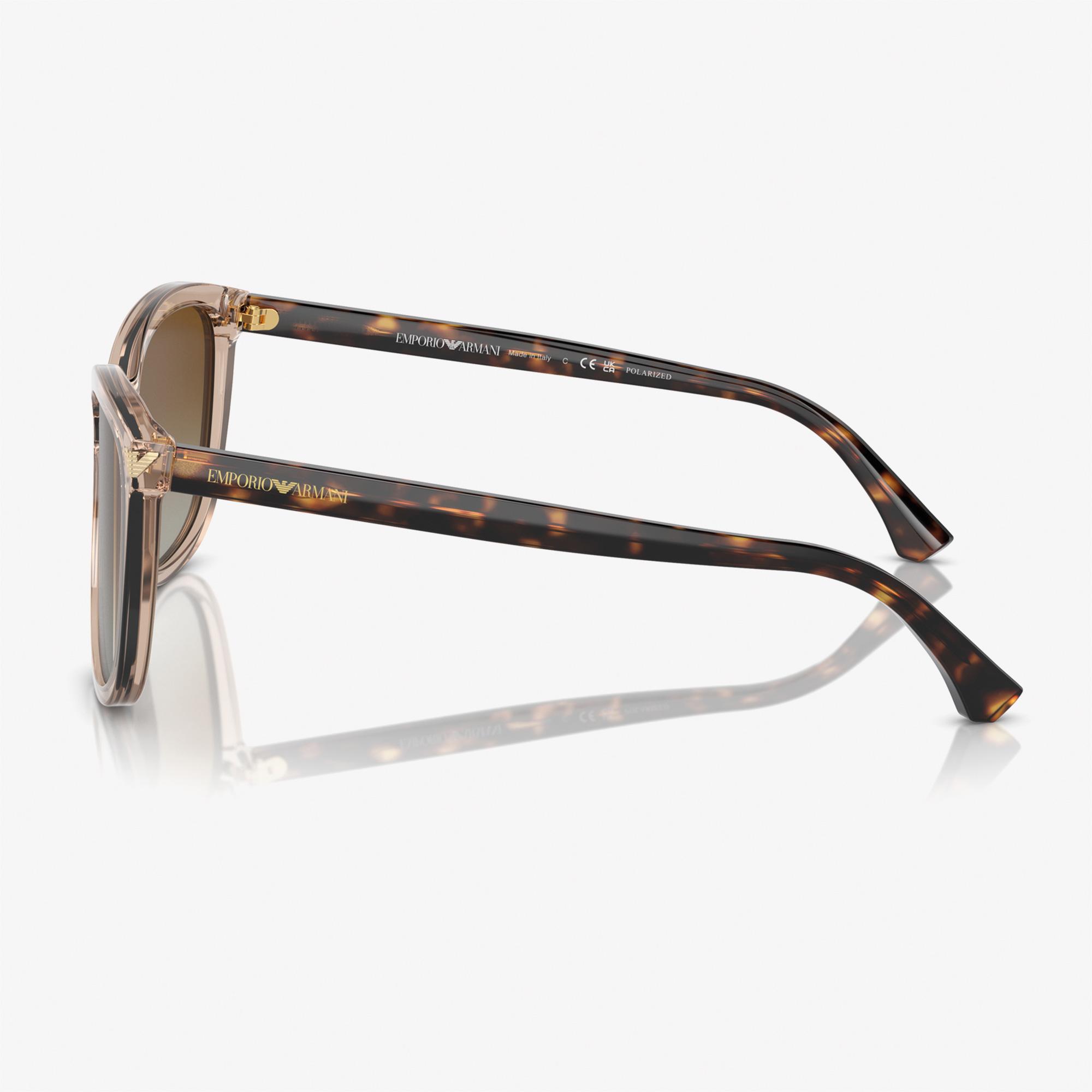 EMPORIO ARMANI 0EA4060 Acetate Kadın Kahverengi Güneş Gözlüğü