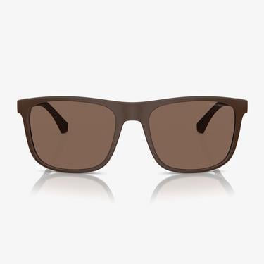  EMPORIO ARMANI 0EA4129 Injected Erkek Kahverengi Güneş Gözlüğü