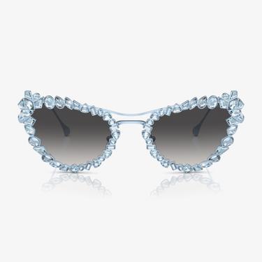  Swarovski 0SK7011 Metal Kadın Mavi Güneş Gözlüğü