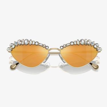  Swarovski 0SK7009 Metal Kadın Altın Rengi Güneş Gözlüğü