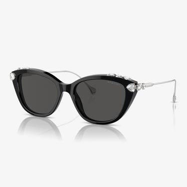  Swarovski 0SK6010 Acetate Kadın Siyah Güneş Gözlüğü