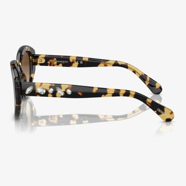  Swarovski 0SK6005 Acetate Kadın Kahverengi Güneş Gözlüğü