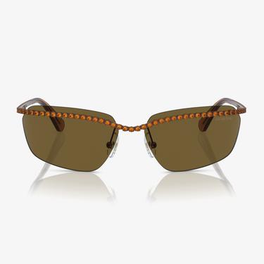  Swarovski 0SK7001 Metal Kadın Kahverengi Güneş Gözlüğü