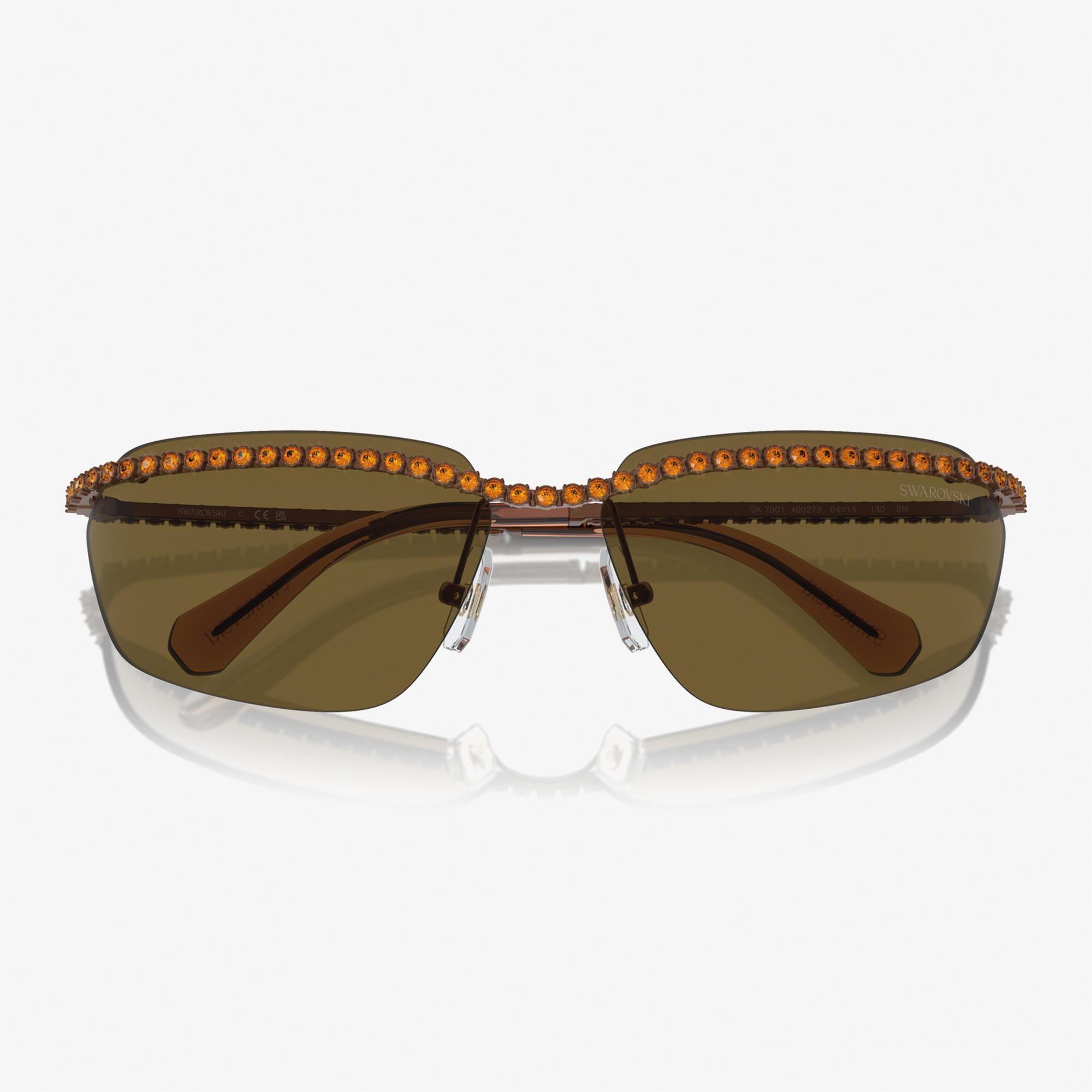 Swarovski 0SK7001 Metal Kadın Kahverengi Güneş Gözlüğü