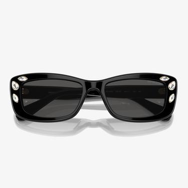  Swarovski 0SK6008 Acetate Kadın Siyah Güneş Gözlüğü