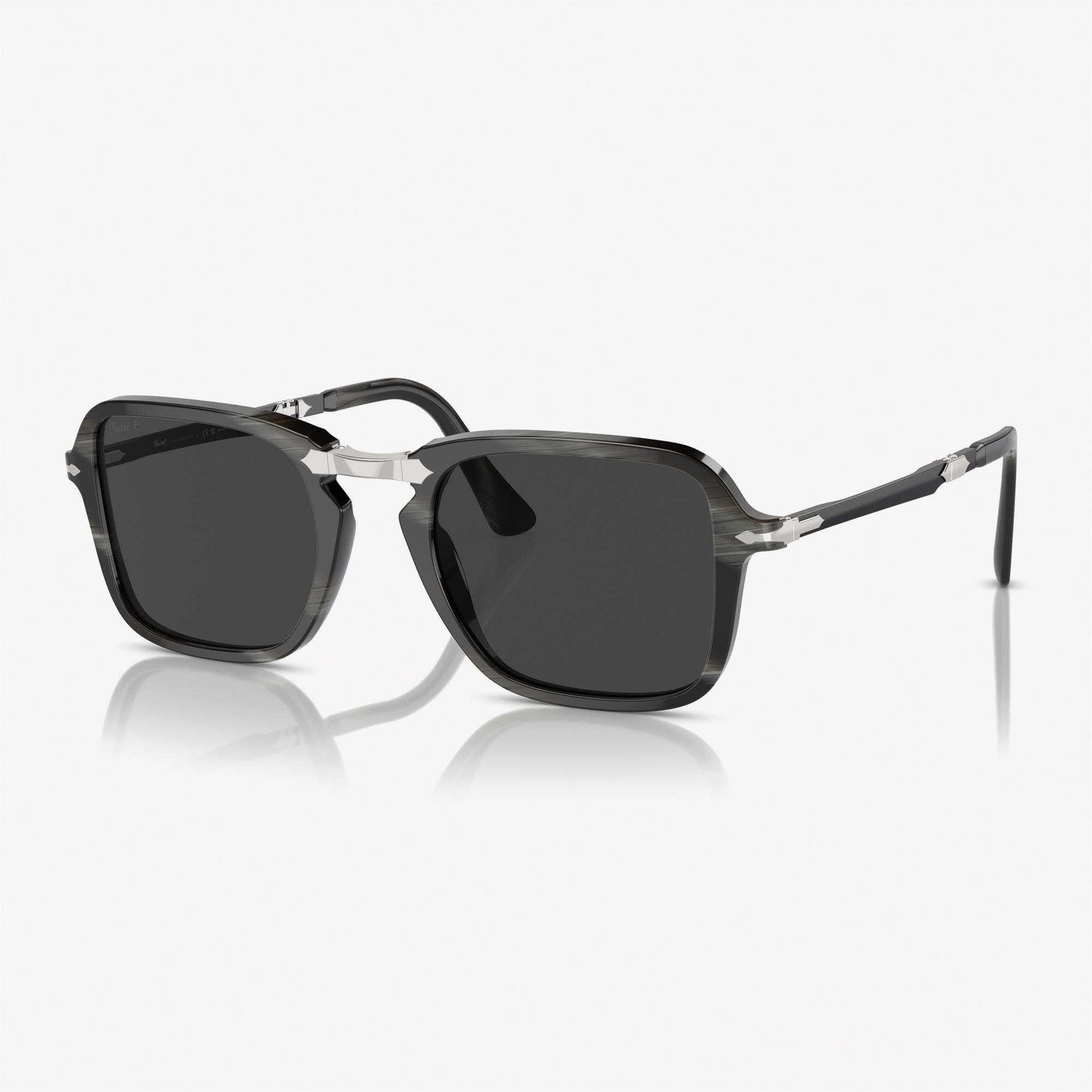 PERSOL 0PO3330S Acetate Unisex Siyah Güneş Gözlüğü