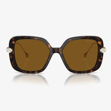  Swarovski 0SK6011 Acetate Kadın Kahverengi Güneş Gözlüğü