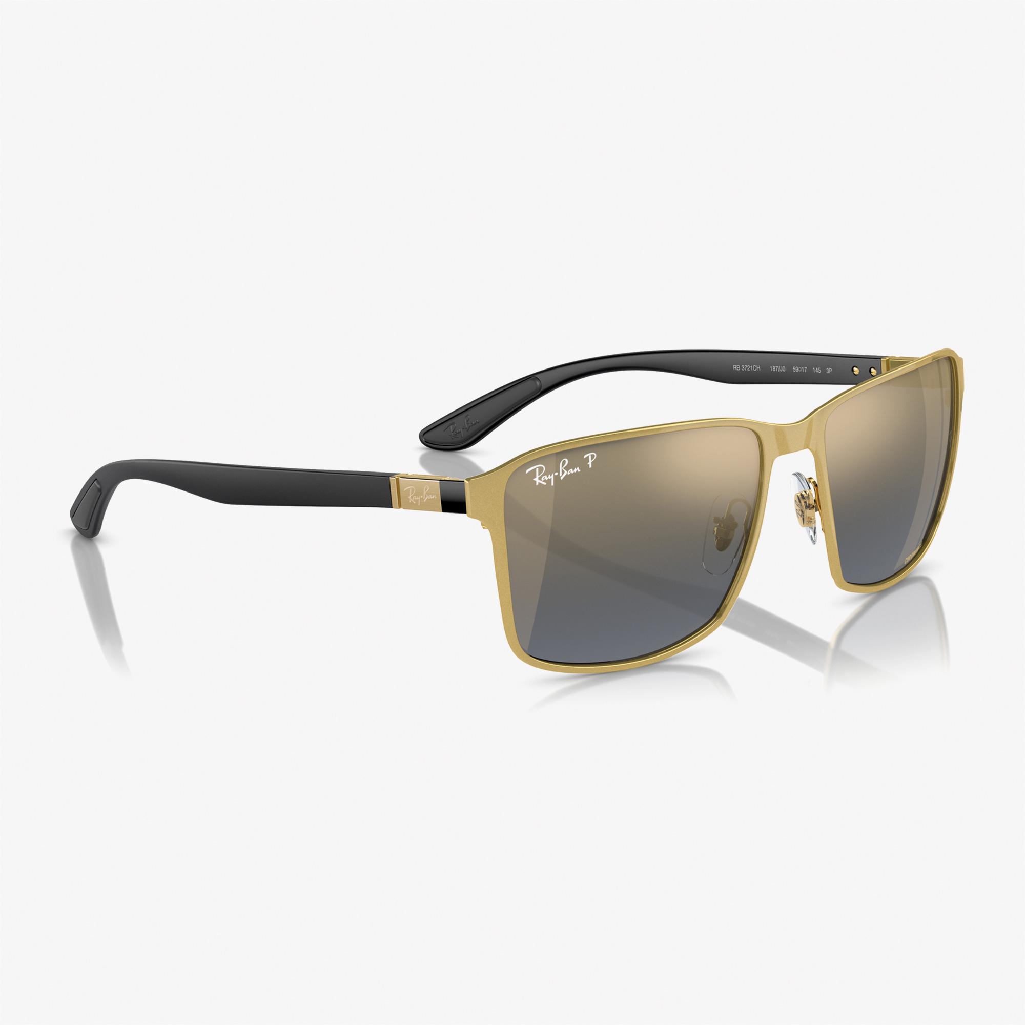 RAY-BAN 0RB3721CH Metal Unisex Siyah Güneş Gözlüğü