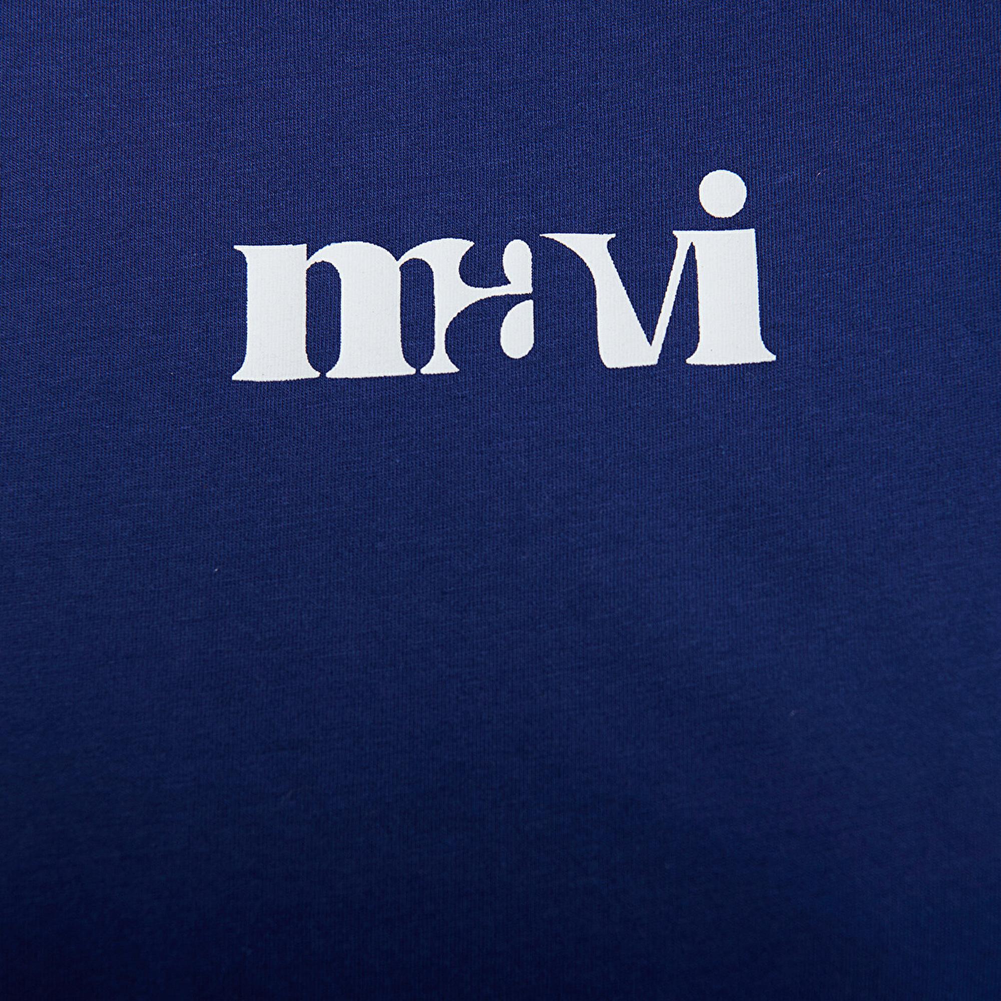 Mavi Mavi Baskılı Lacivert Tişört Regular Fit / Normal Kesim 1612241-70722