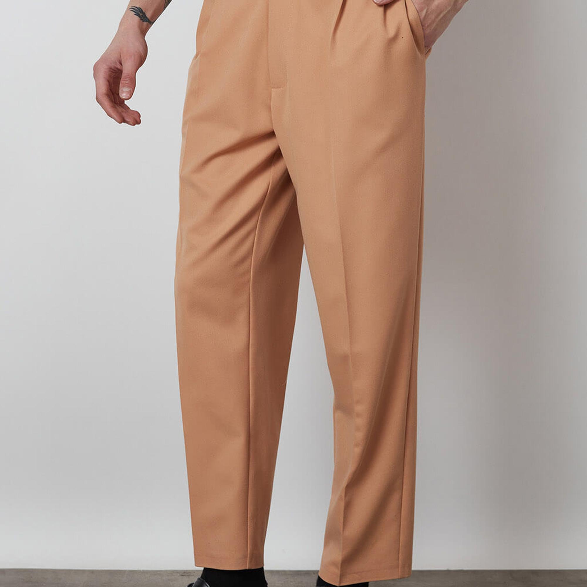 İki Pile Slim Pantolon