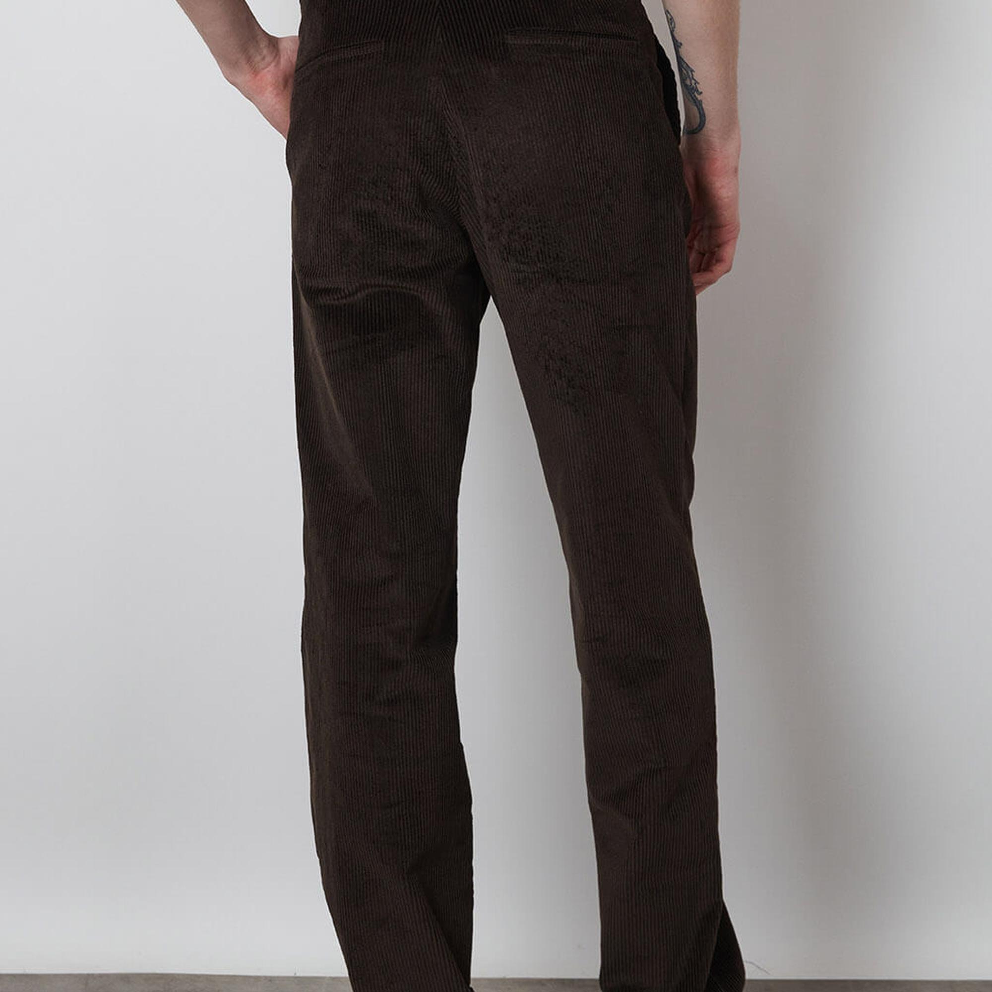 Tek Pile Kadife Pantolon