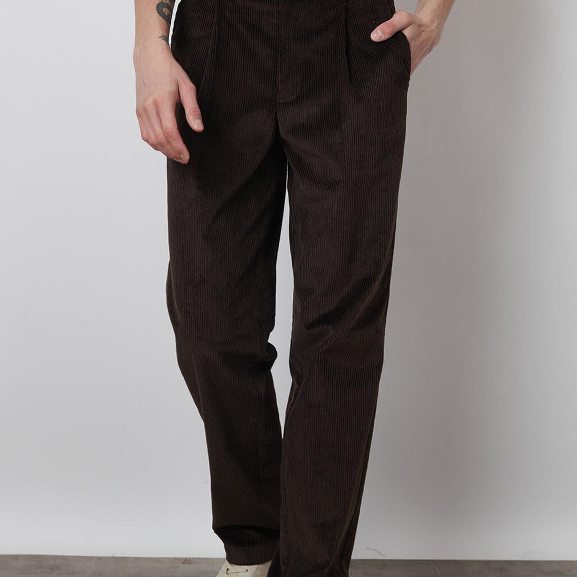 Tek Pile Kadife Pantolon