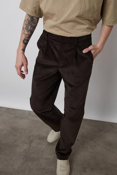  Tek Pile Kadife Pantolon