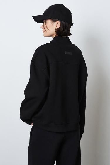  Fermuarlı Oversize Sweatshirt