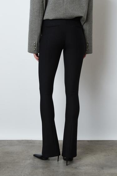  Örme Yırtmaçlı İspanyol Tayt