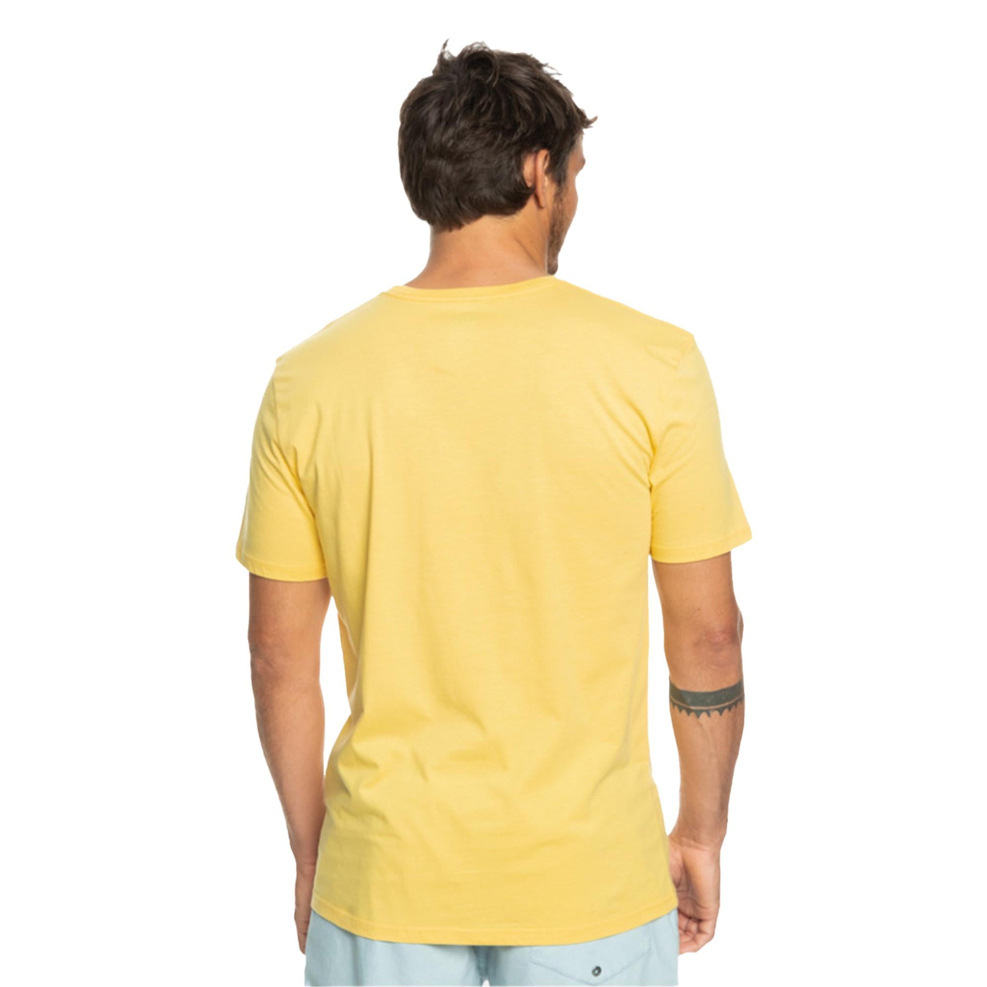 Quiksilver Qsrockinskull Erkek Sarı Tişört