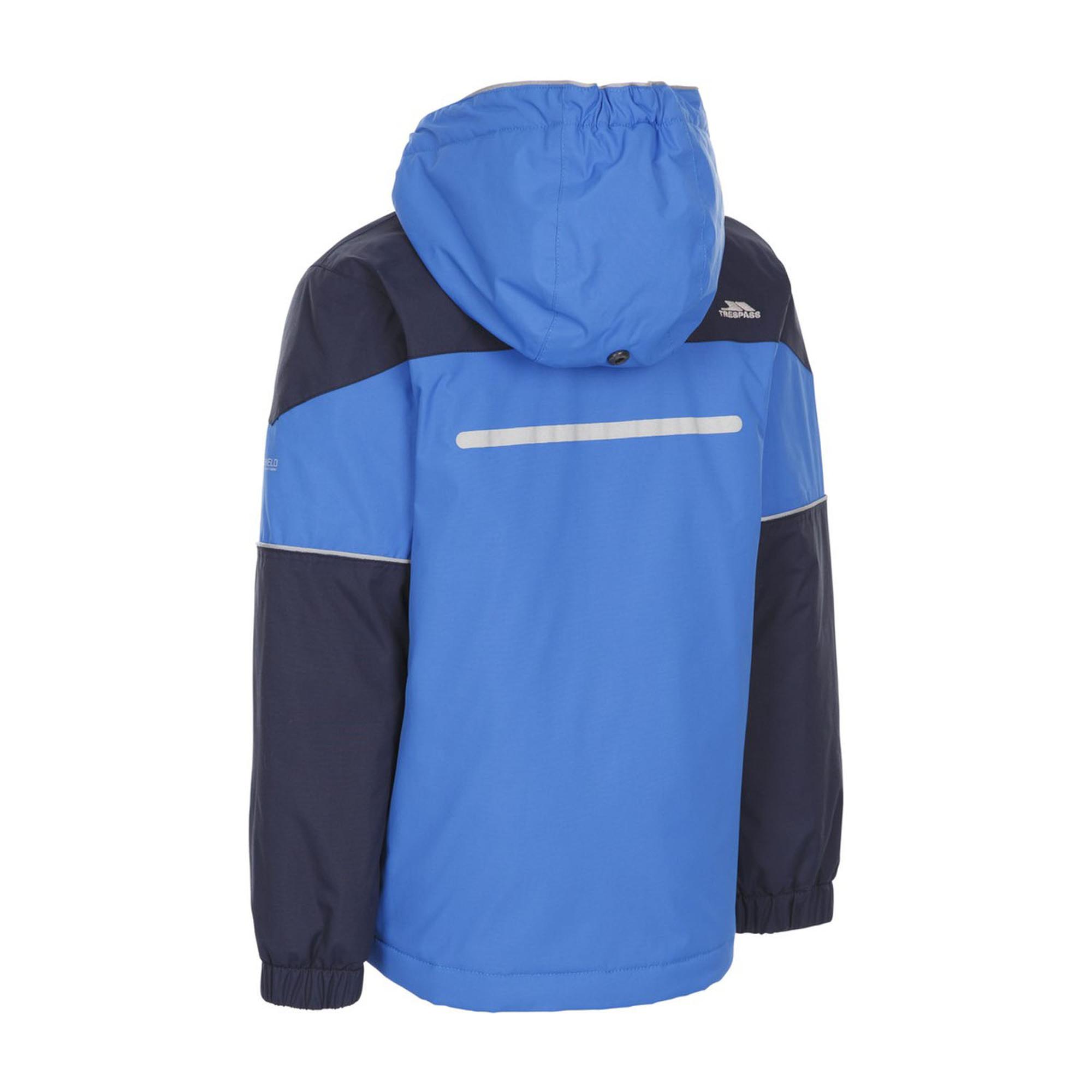 Trespass Unlock - Rain Tp50 Erkek Çocuk Mavi Outdoor Ceketi