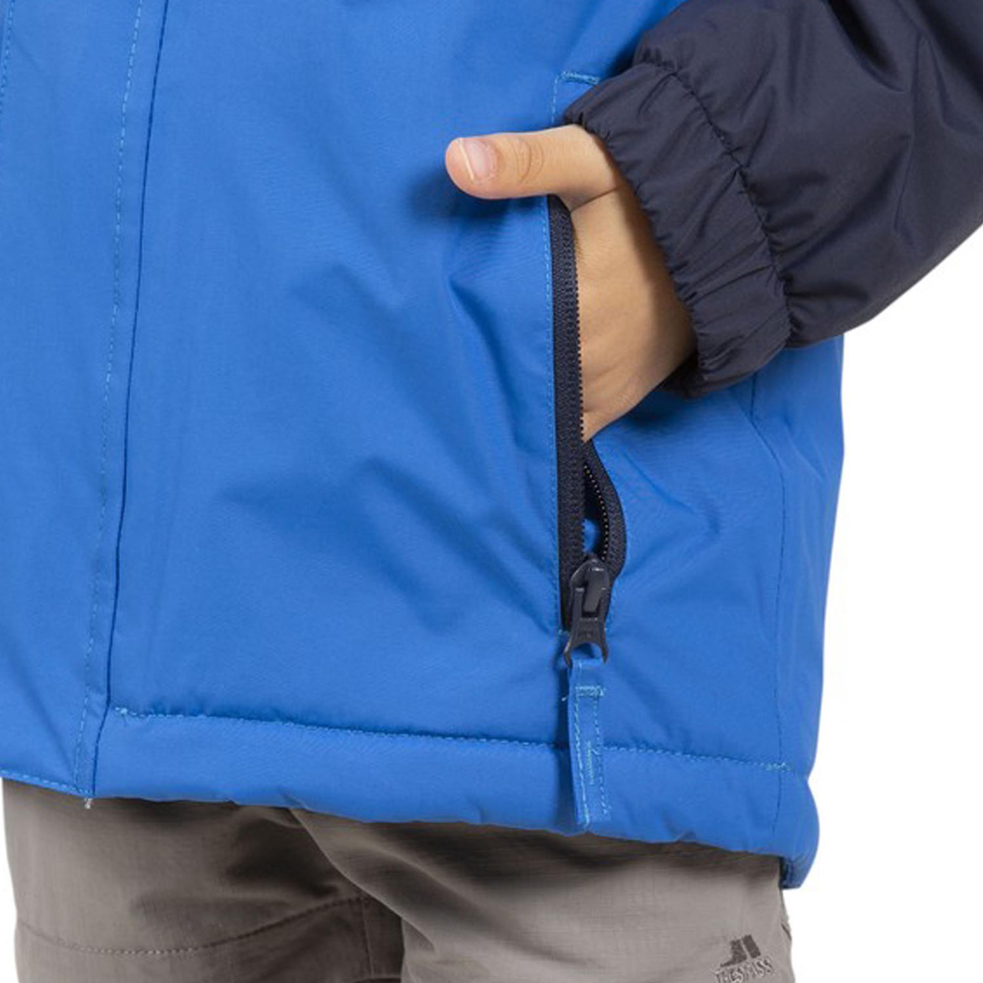 Trespass Unlock - Rain Tp50 Erkek Çocuk Mavi Outdoor Ceketi