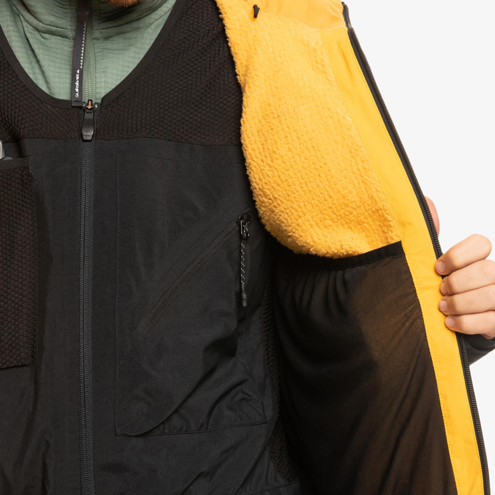 Quiksilver Ultralight Gore-tex Erkek Sarı Snowboard Ceketi