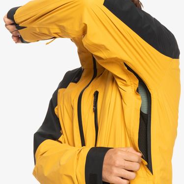  Quiksilver Ultralight Gore-tex Erkek Sarı Snowboard Ceketi