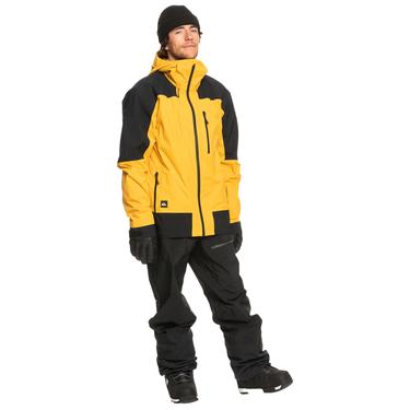  Quiksilver Ultralight Gore-tex Erkek Sarı Snowboard Ceketi