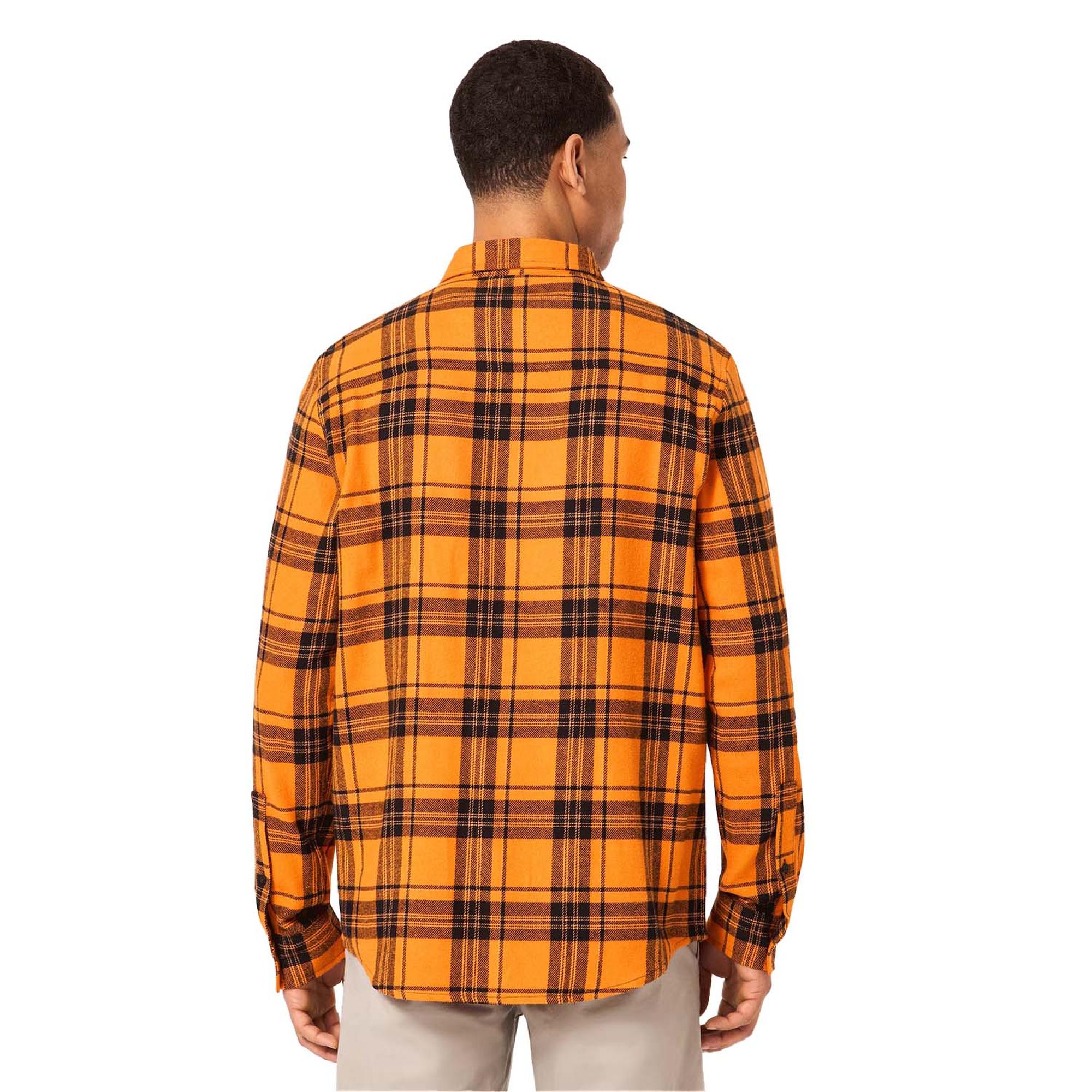 Oakley Podium Plaid Ls Flannel Erkek Turuncu Gömlek