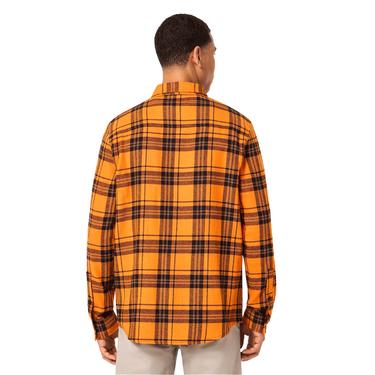  Oakley Podium Plaid Ls Flannel Erkek Turuncu Gömlek