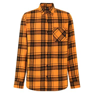  Oakley Podium Plaid Ls Flannel Erkek Turuncu Gömlek