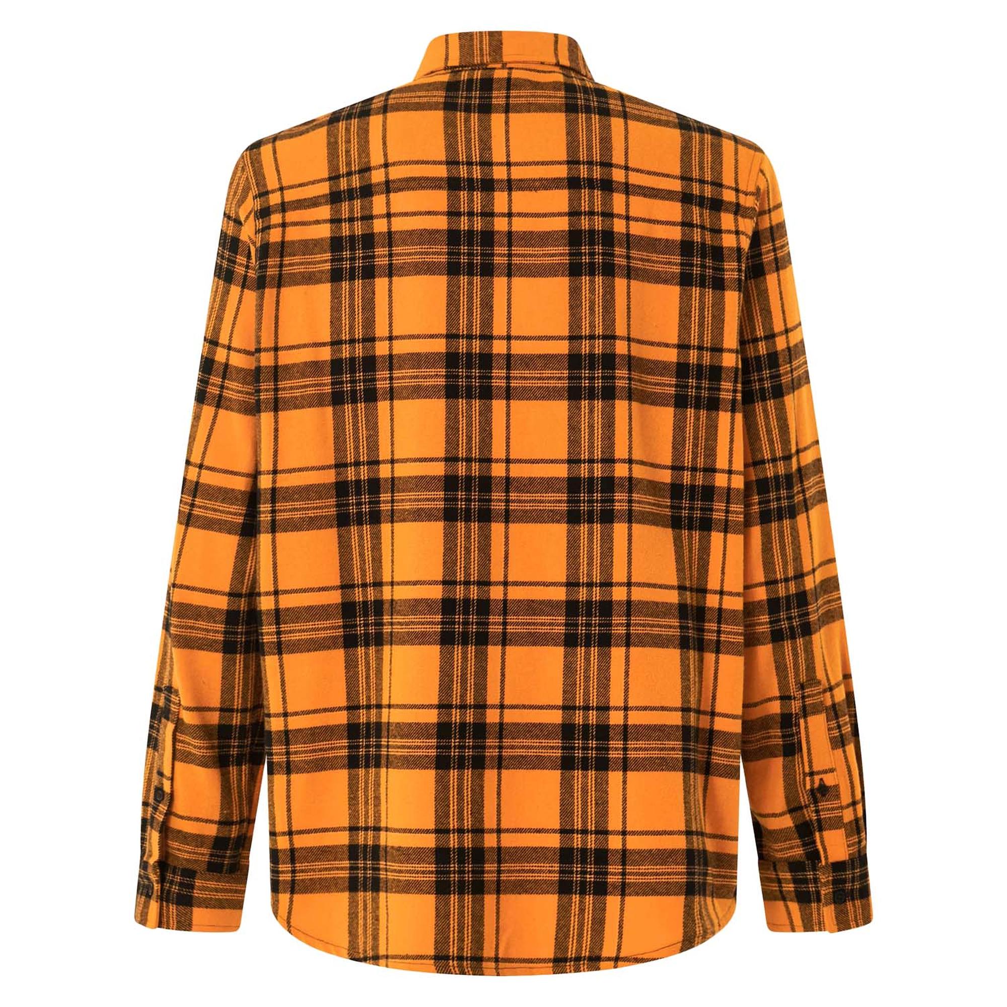 Oakley Podium Plaid Ls Flannel Erkek Turuncu Gömlek