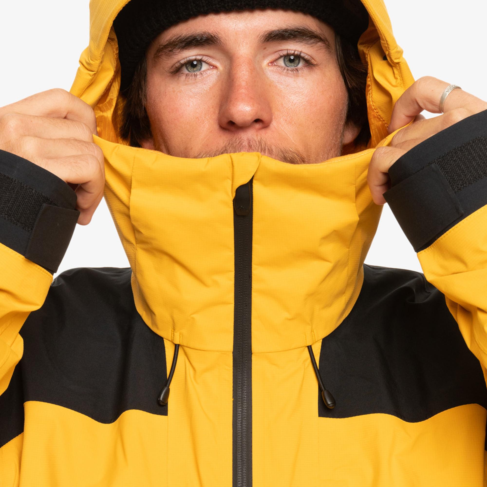 Quiksilver Ultralight Gore-tex Erkek Sarı Snowboard Ceketi