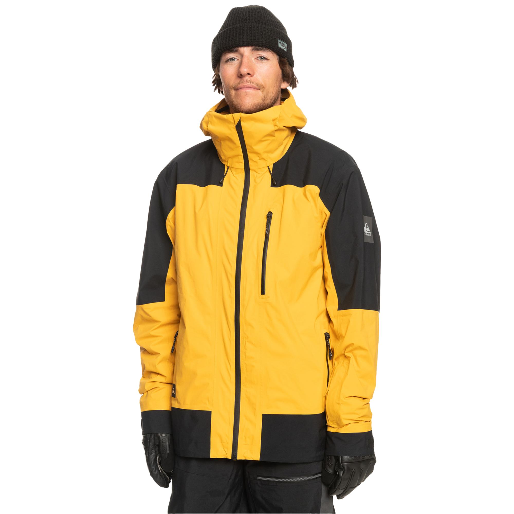 Quiksilver Ultralight Gore-tex Erkek Sarı Snowboard Ceketi