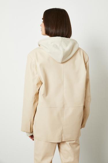  Oversize Deri Ceket