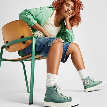  Converse Chuck Taylor All Star Patchwork Unisex Yeşil Sneaker