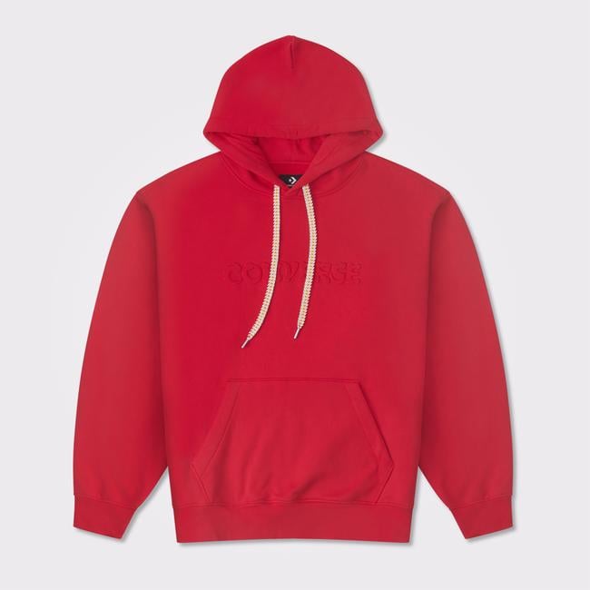  Converse Lunar New Year Erkek Kırmızı Hoodie