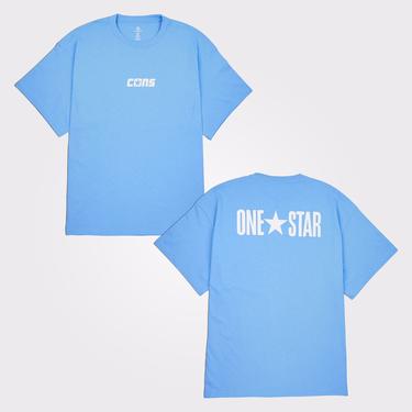  Converse One Star Erkek Mavi T-Shirt