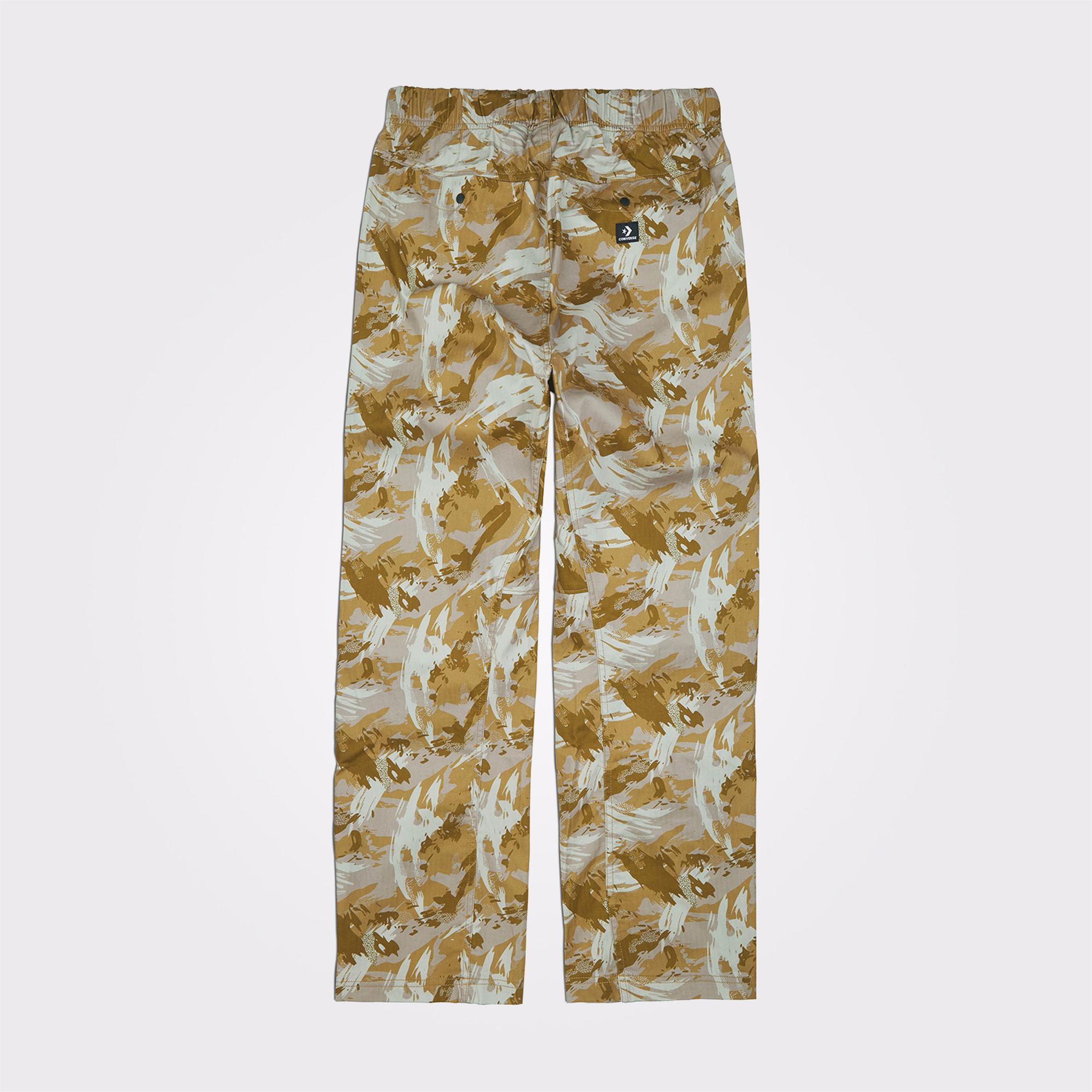 Converse Camo Desenli Erkek Hardal Pantolon