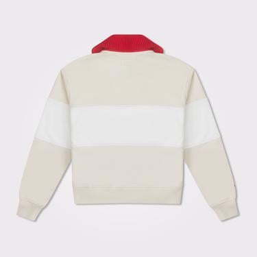  Converse Lunar New Year Half-Zip Crew Kadın Beyaz Sweatshirt