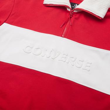  Converse Lunar New Year Half-Zip Crew Kadın Kırmızı Sweatshirt