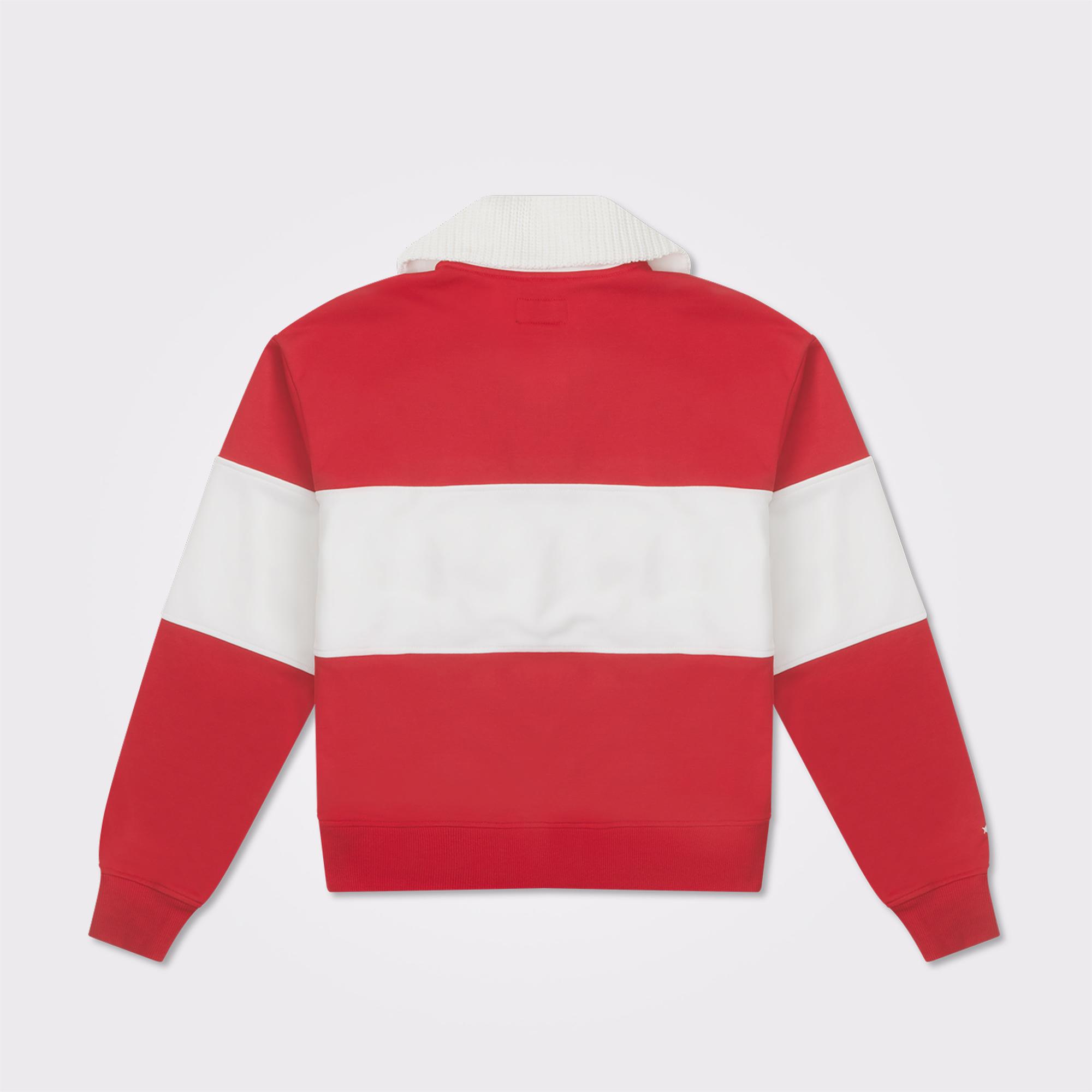 Converse Lunar New Year Half-Zip Crew Kadın Kırmızı Sweatshirt