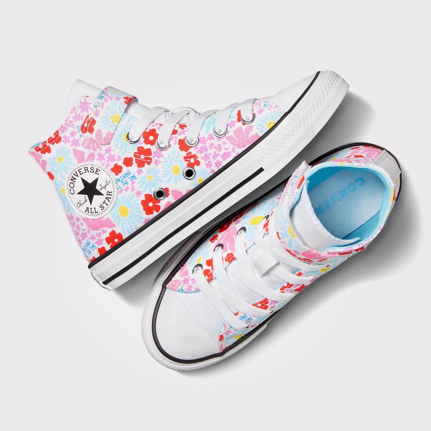Converse Converse Beyaz Chuck Taylor All Star Easy On Floral Çocuk Renkli Sneaker | FashFed Beyaz - 5. görsel