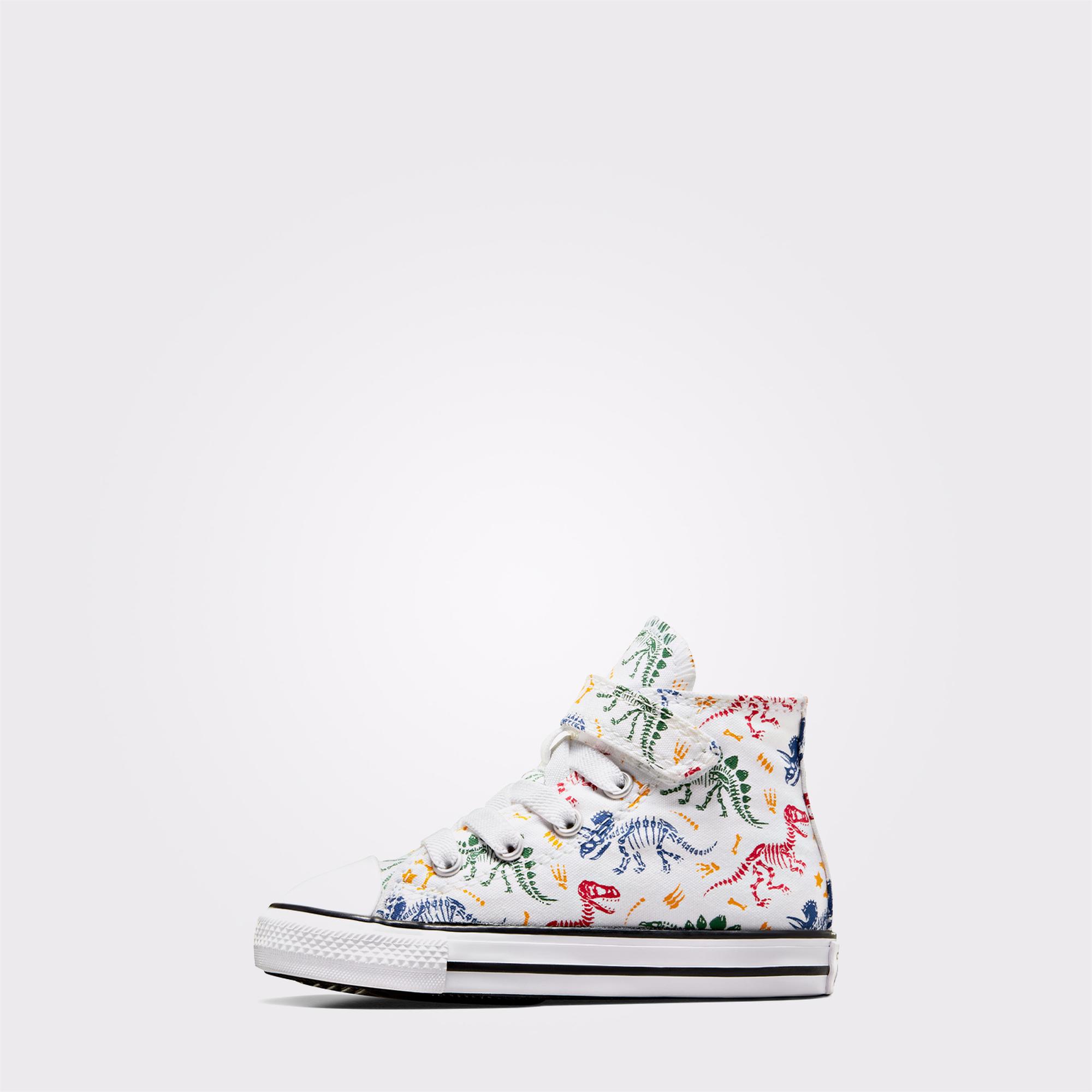 Converse Chuck Taylor All Star Easy-On Dinos Çocuk Beyaz Sneaker
