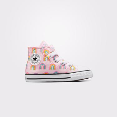  Converse Chuck Taylor All Star Easy-On Rainbows Çocuk Pembe Sneaker