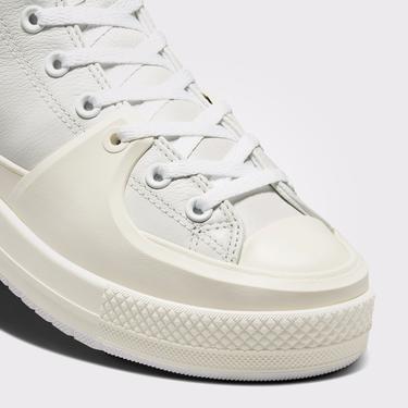  Converse Chuck Taylor All Star Construct Unisex Beyaz Deri Sneaker
