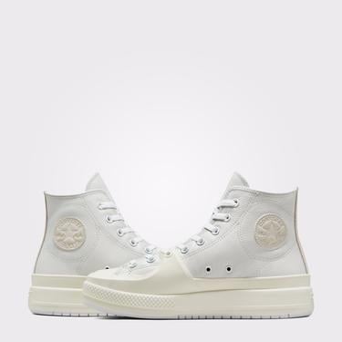  Converse Chuck Taylor All Star Construct Unisex Beyaz Deri Sneaker