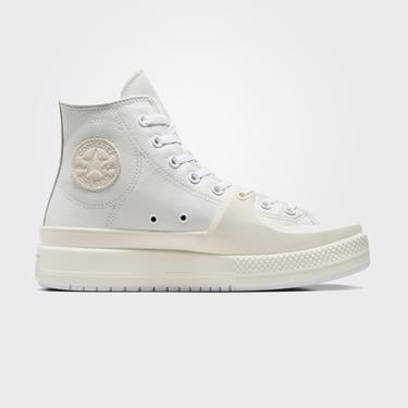  Converse Chuck Taylor All Star Construct Unisex Beyaz Deri Sneaker